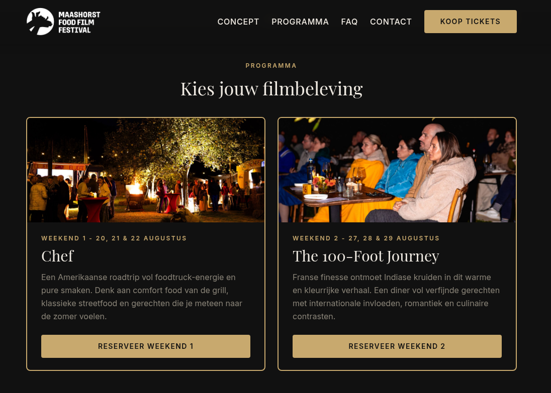 Maashorst Food Film Festival