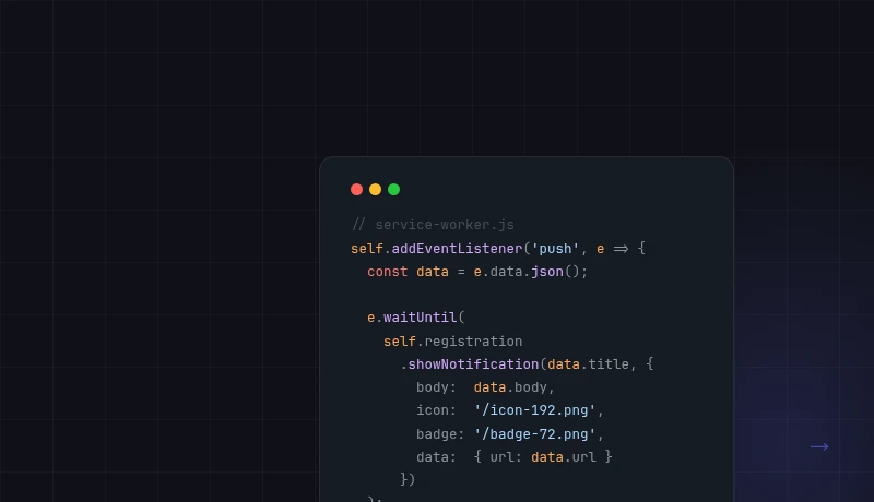PWA Push Notificaties